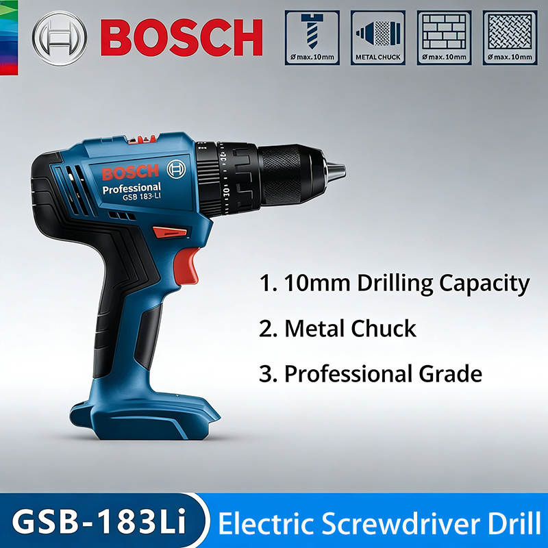 Power Tools Wood - Бош GSB183-LI Электрическая дрель-шуруповерт, беспроводная бесщеточная